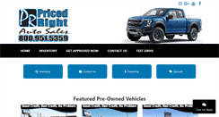 Desktop Screenshot of pricedrightautosales.com